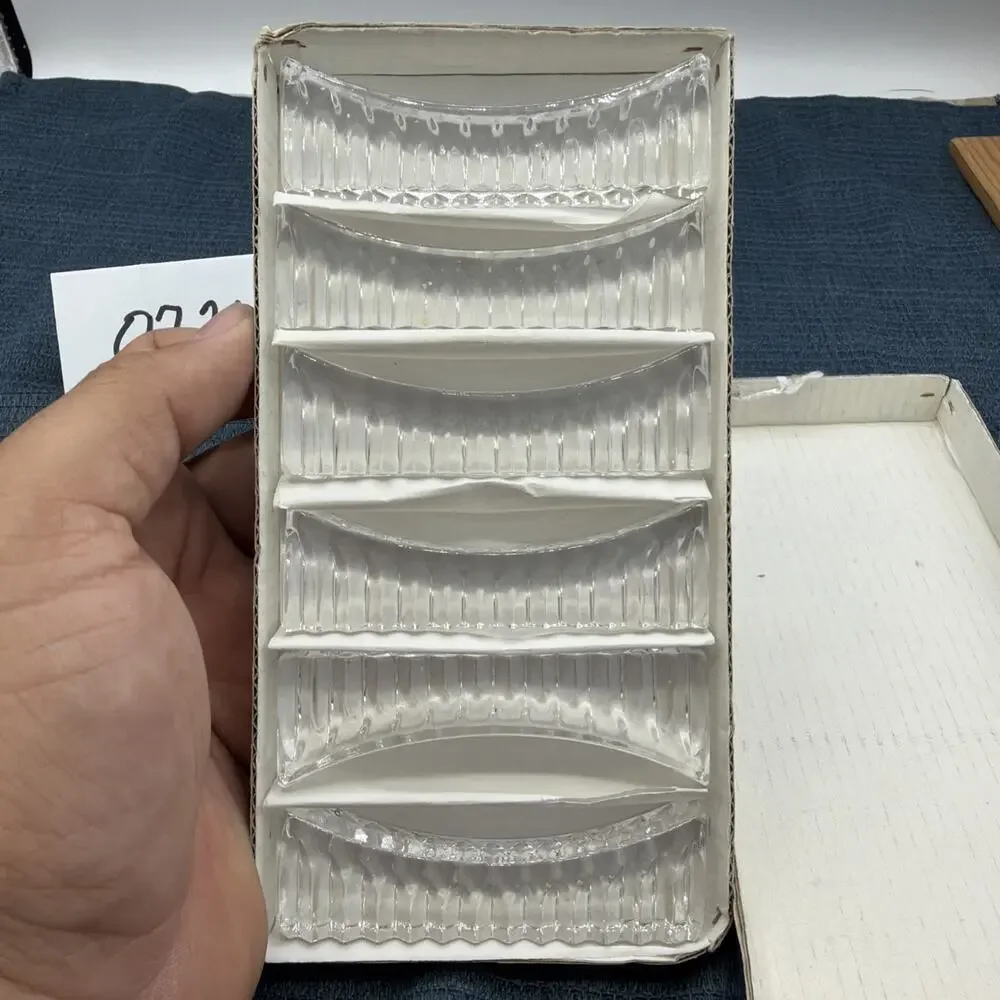 Crystal Knife Rests Set Of 6 Original Box